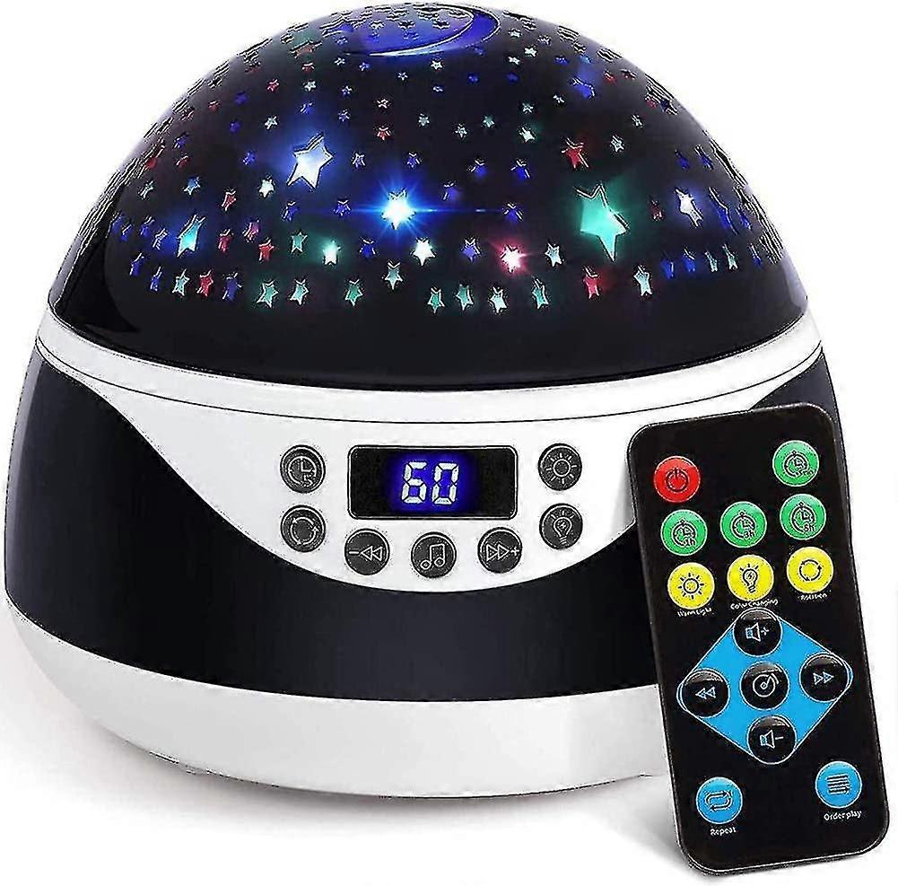 Star Projector Night Light With Music, Starry Sky Projector With Remote, 360