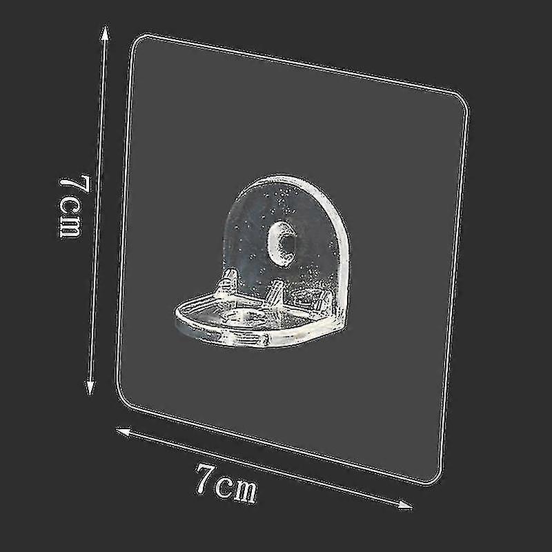 12/10/4pcs Shelf Hooks Sticker Punch- Layered It Bracket Paste Screw Hook Tri Bracket Shelf Hook