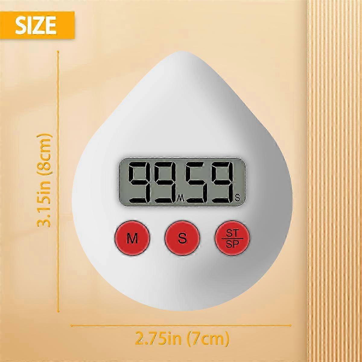 Digital Bathroom Clock Waterproof Shower Clock Timer Temperature ...
