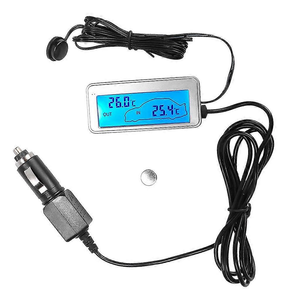 12V LCD Display Car Digital Indoor Outdoor Thermometer Temperature Meter