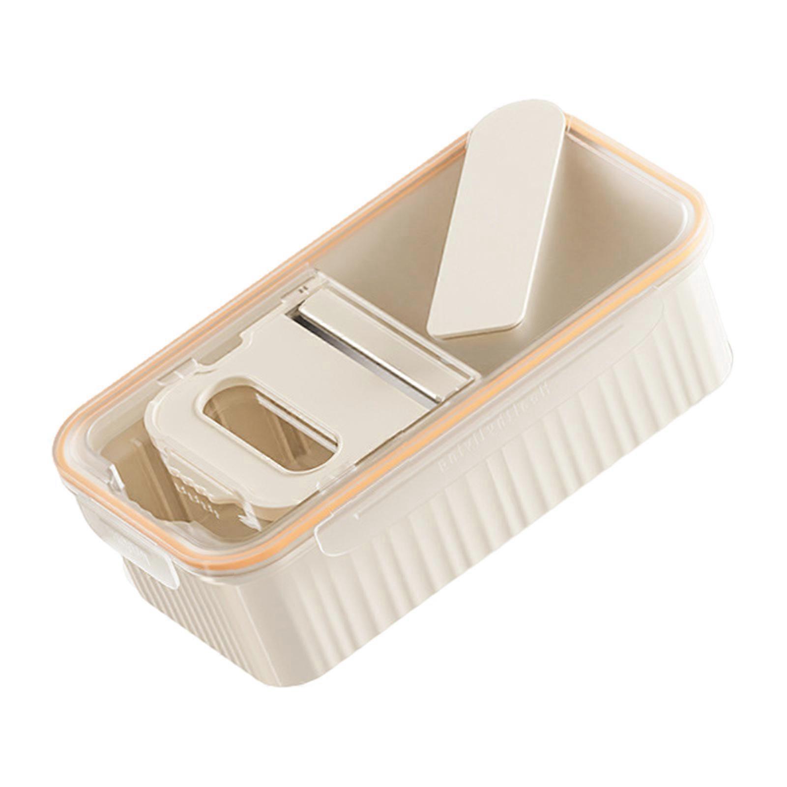 Kimchi Cutter Food Meat Cutting Storage Container Kit Non-Slip Design BPA Free Large Capacity Sealed Container Food Storage Box