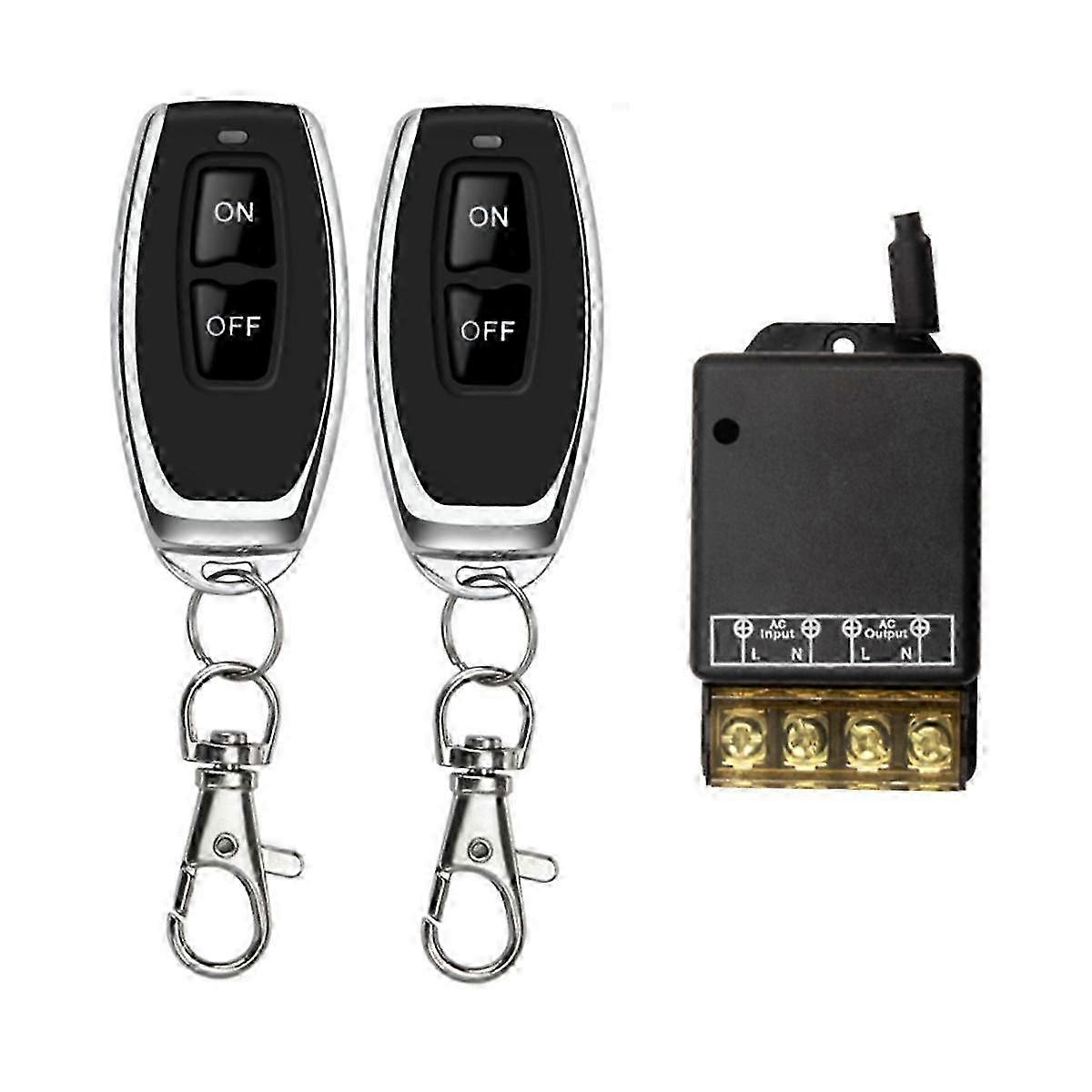 433mhz 220v Water Pump Remote Control Switch 1ch 30a Receiver Module On/off Wireless Rf Transmitter