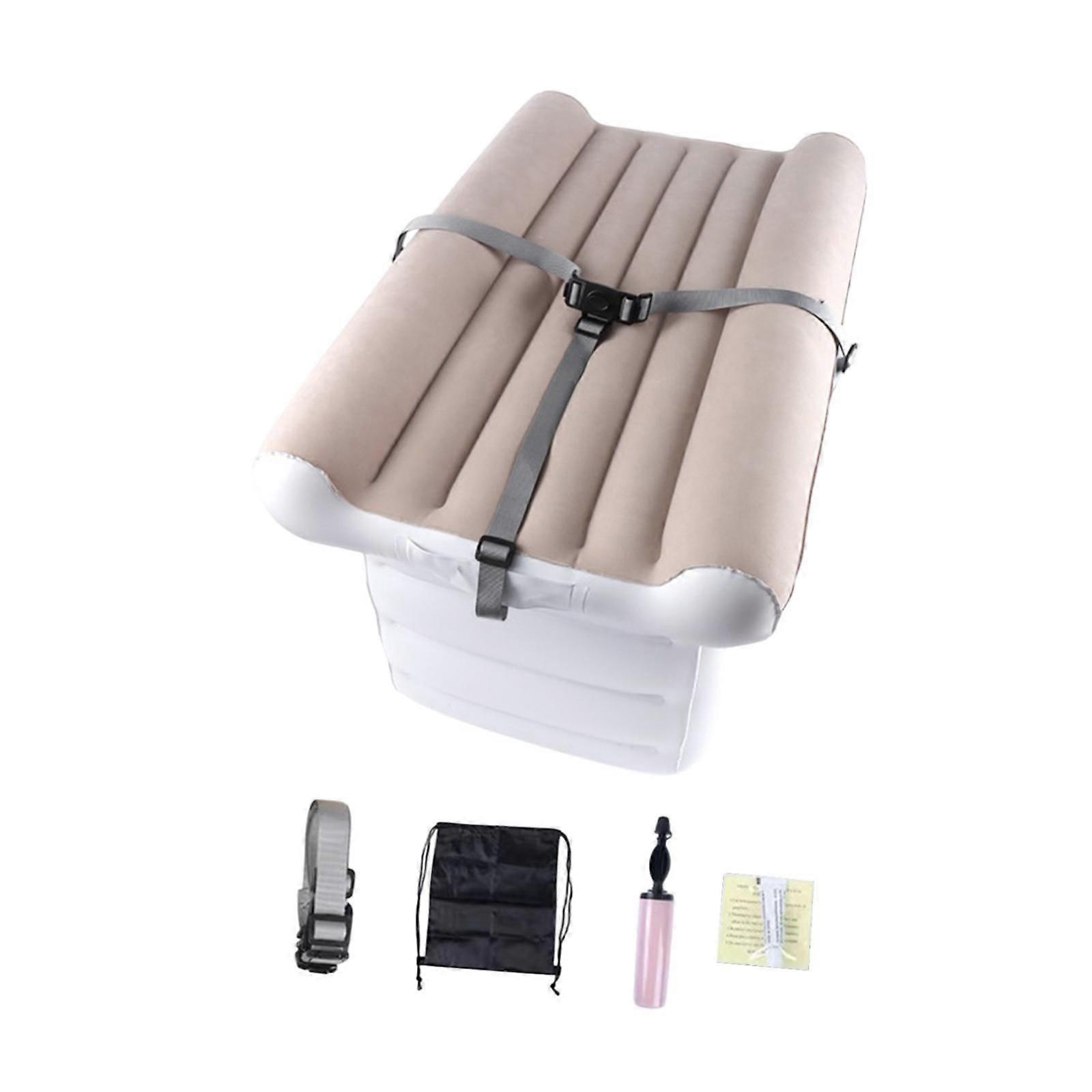 Inflatable Airplane Bed Car Back Seat Bed with Pump PVC Flocking
