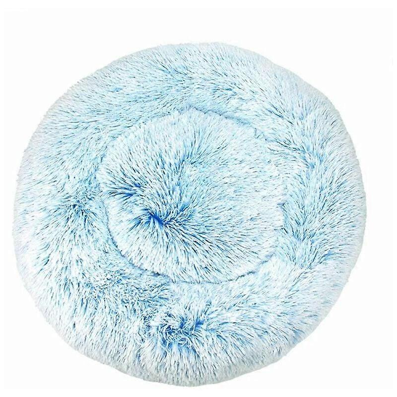 moon-Cat bed, soft cushion, soft washable for dogs cats (blue gradient, 40 cm),