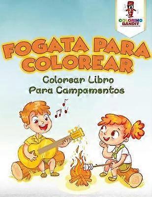 Fogata Para Colorear Colorear Libro Para Campamentos
