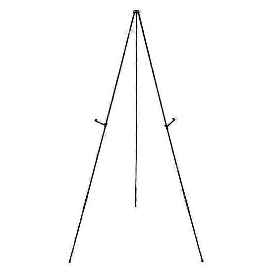 Display Stand Adjustable Height Anti-slip Solid Collapsible Fixed Poster Metal Wedding Sign White Easel Stand The Party
