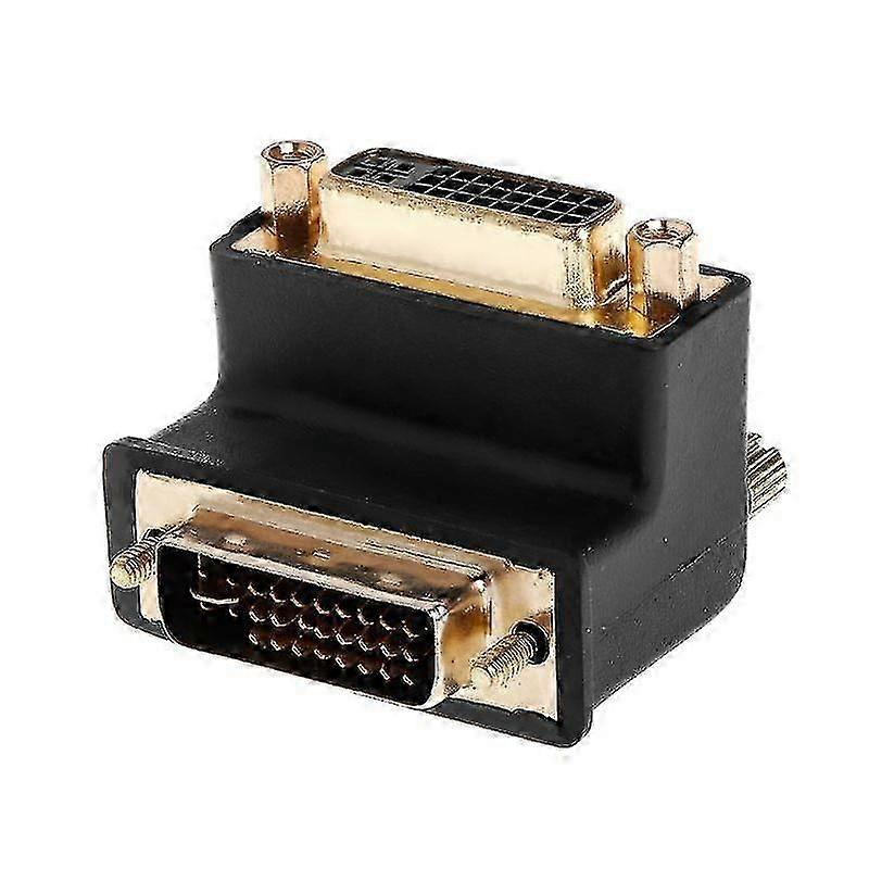90 Degree Right Angled Dvi 24+5 D Dvi-i Digital Dual Link Male To Female Extension Adapter For Hdtv Lcd Monitor