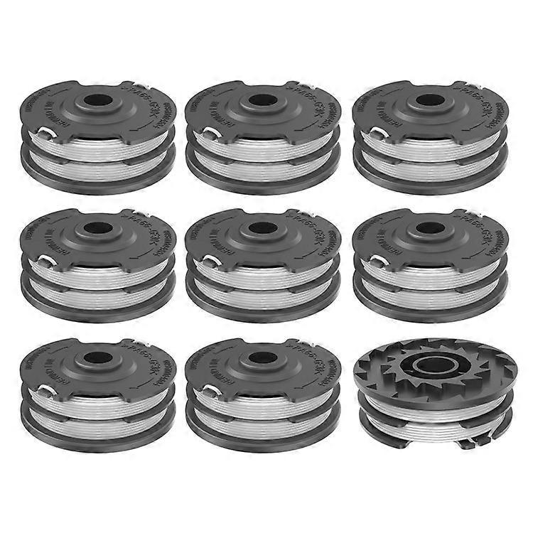 RS0101 9Pcs Replacement Spool Mower Accessory Compatible For LawnMaster GT1210 / GT1211 / GT1238 / GT1313 / GT1411 / GT1415