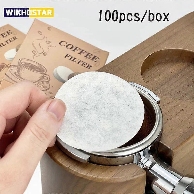 100pcs Coffee Filter Paper Espresso Paper Filters 51mm 53mm 58mm Puck Screen For Delonghi Breville Portafilter Machine Tools
