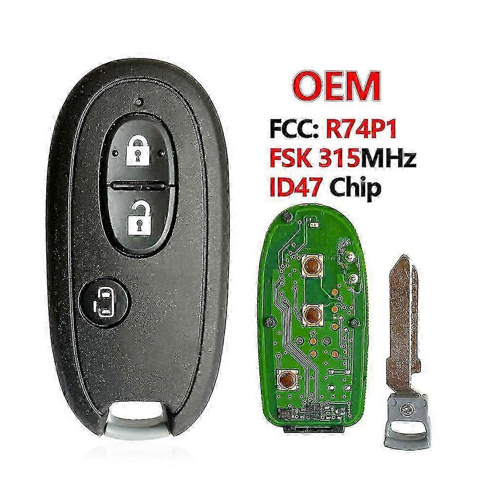 Remote Smart Card Key For Suzuki Alto Wagon Hustler 315mhz Pcf7953 / Hitag 3 / 47 Chip Fcc: R74p1 Ru