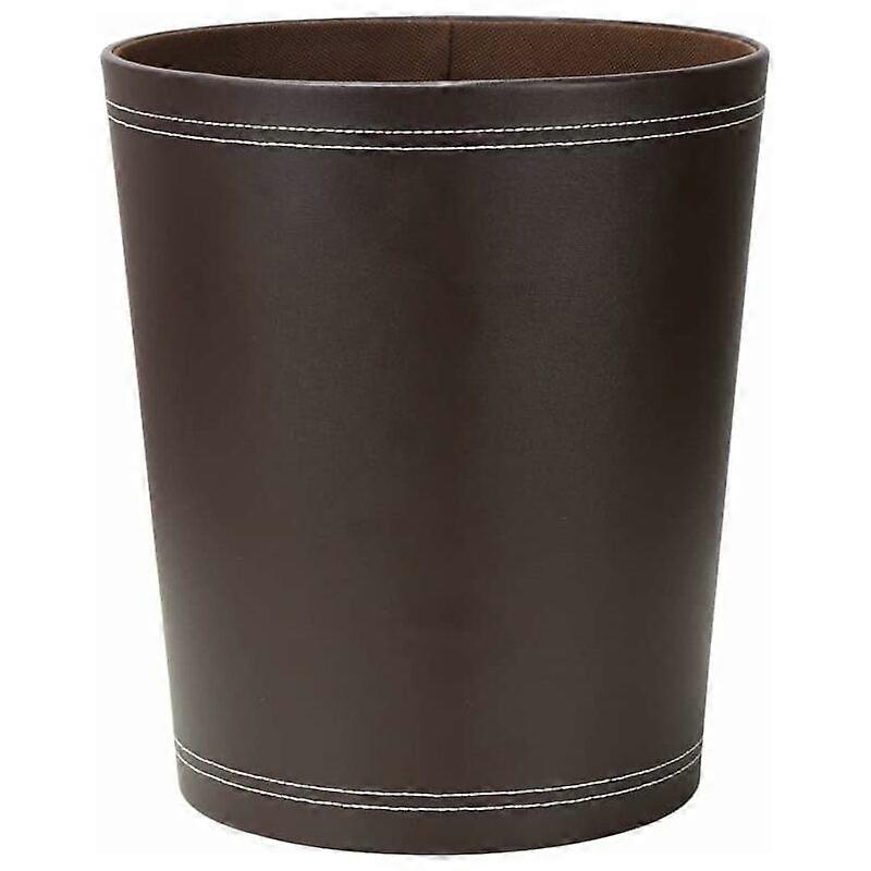 Runder Lederabfallbehälter für Büro, Küche oder Bad