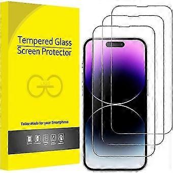 3x Tempered Glass Protection iPhone 12 Pro / iPhone 12 Covers entire screen Transparent