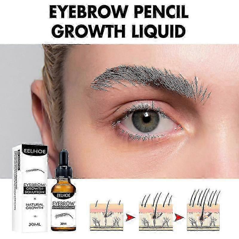 3 flacons de sérum de croissance des sourcils Traitement intensif