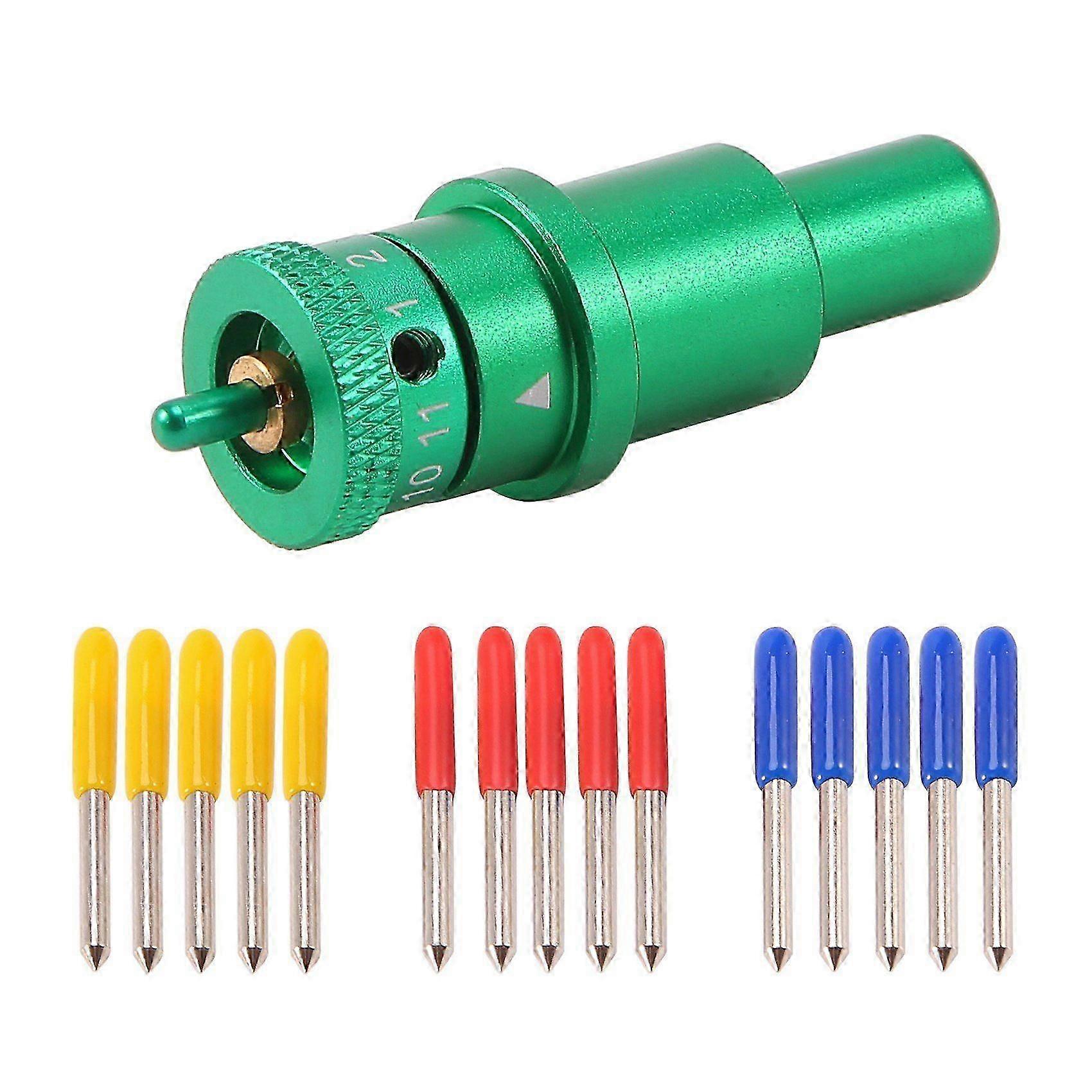 30 45 60 βαθμός 15Pcs κόπτης βινυλίου λεπίδων plotter για Graphtec Silhouette Cameo 4 Plus Pro Portrait 3 με τη θήκη λεπίδων