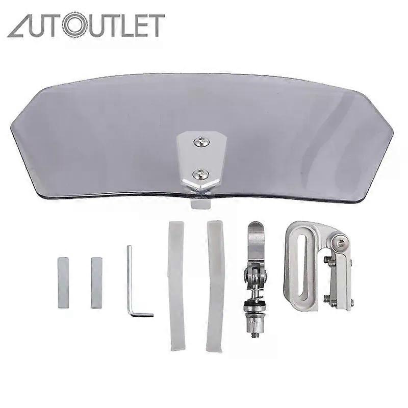 AUTOUTLET Adjustable Windscreen Wind Deflector Universal Motorcycle Windshield compatible for KTM Windscreen Wind Deflector MAXP