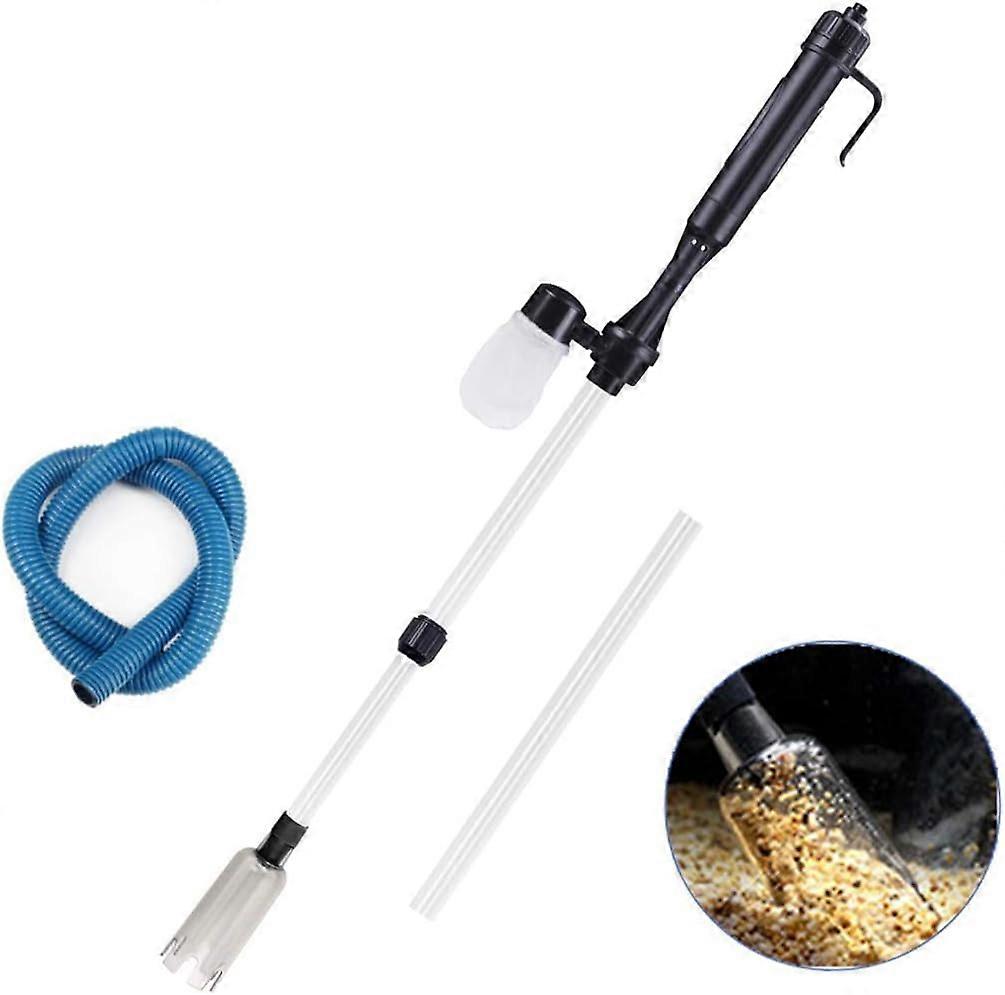 Effective Aquarium Gravel Cleaner, Durable Lightweight Flexible Hose Suitable For Shallow And Deep Aquariums Continuous Work Up To 20 Minutes, Easy