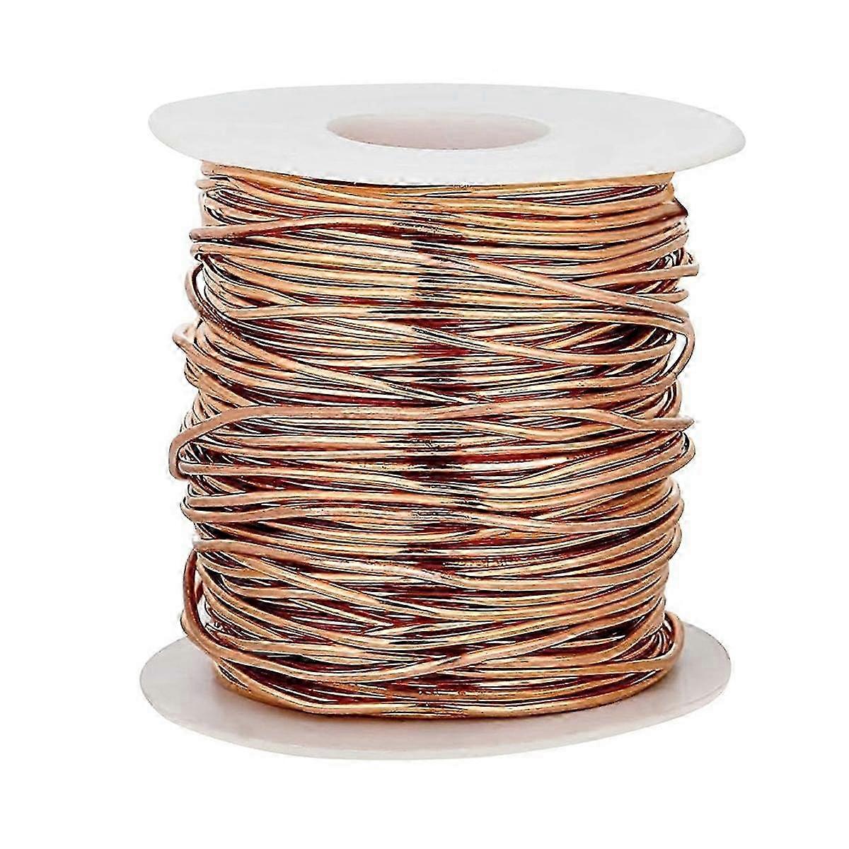 1 رطل بكرة من الأسلاك النحاسية الناعمة الميتة النقية بنسبة 99.9٪ ، مقياس 18 (قطر 1 مم) ، 213 قدما (65 مترا)