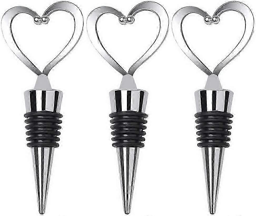 3 PCS Bottle Stopper(heart)