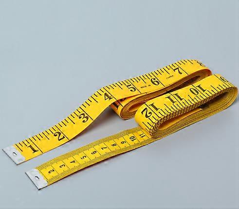 2-pack soft measuring tape (120 inches, 3 meters), double-scale soft measuring tape, pocket measuring tape, yellow