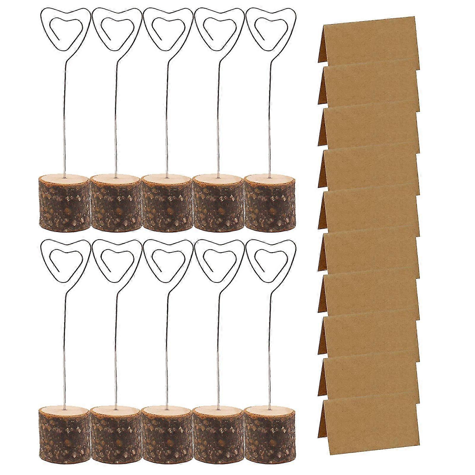 10pcs Party Desktop With Place Card Paper Stand Table Number Holder Name Sign