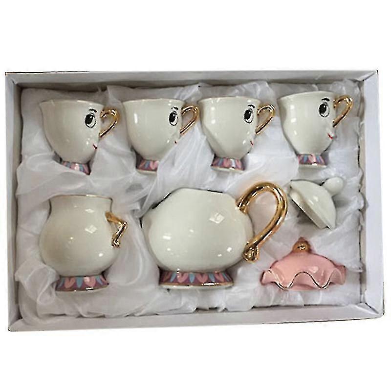 Cartoon New Beauty And The Beast Teapot Mug Tea Pot Cup One Set Lovely & Cup Set Teapot Mug Birthday Gift