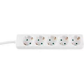 Power Strip - SILVER ELECTRONICS - 5 sockets - Cable 1.5m - White - Indoor