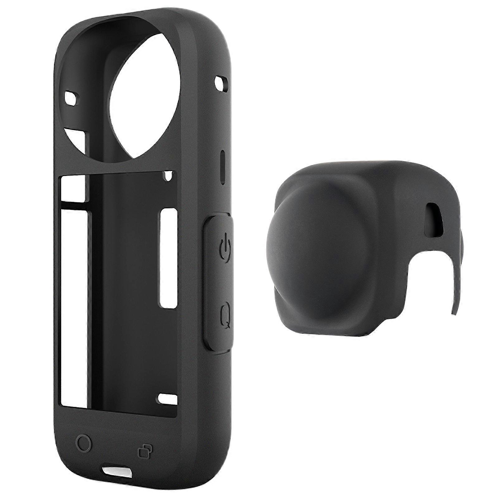 Soft Silicone Skin for Insta 360X4 Video Camera Impacts Resistant Secure Handling Multicolor