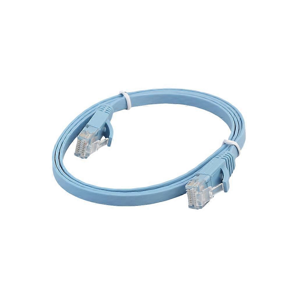 Câble plat de raccordement Ethernet Cat6, ordinateur professionnel à connecteur RJ45 sans accroc
