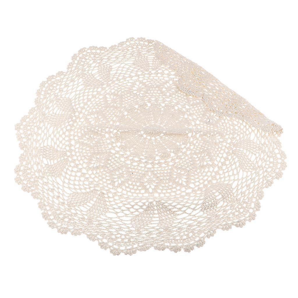 Fait à la main rond au crochet coton dentelle table sets de table napperons, sous-verres, table