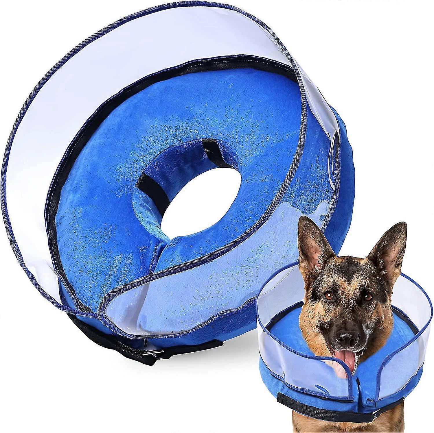 Dog Cone, Inflatable Dog Cone After Surgery For Small Medium Large Dogs, Soft Cones With Enhanced Anti-licking