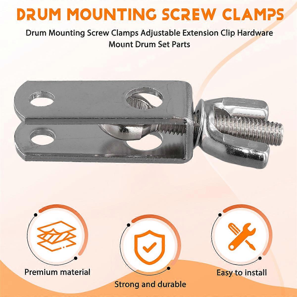 Drum Mounting Screw Clamps Adjustable Extension Clip Hardware