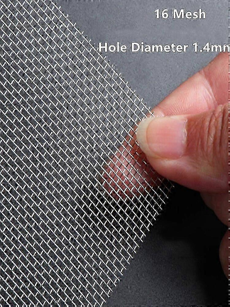 4 - 500 Mesh, 304 Edelstahl Filter Drahtgeflecht Gewebtes Drahtsieb Platte Sieb Mesh 30 cm x 90 cm 16 Mesh 1400Micron