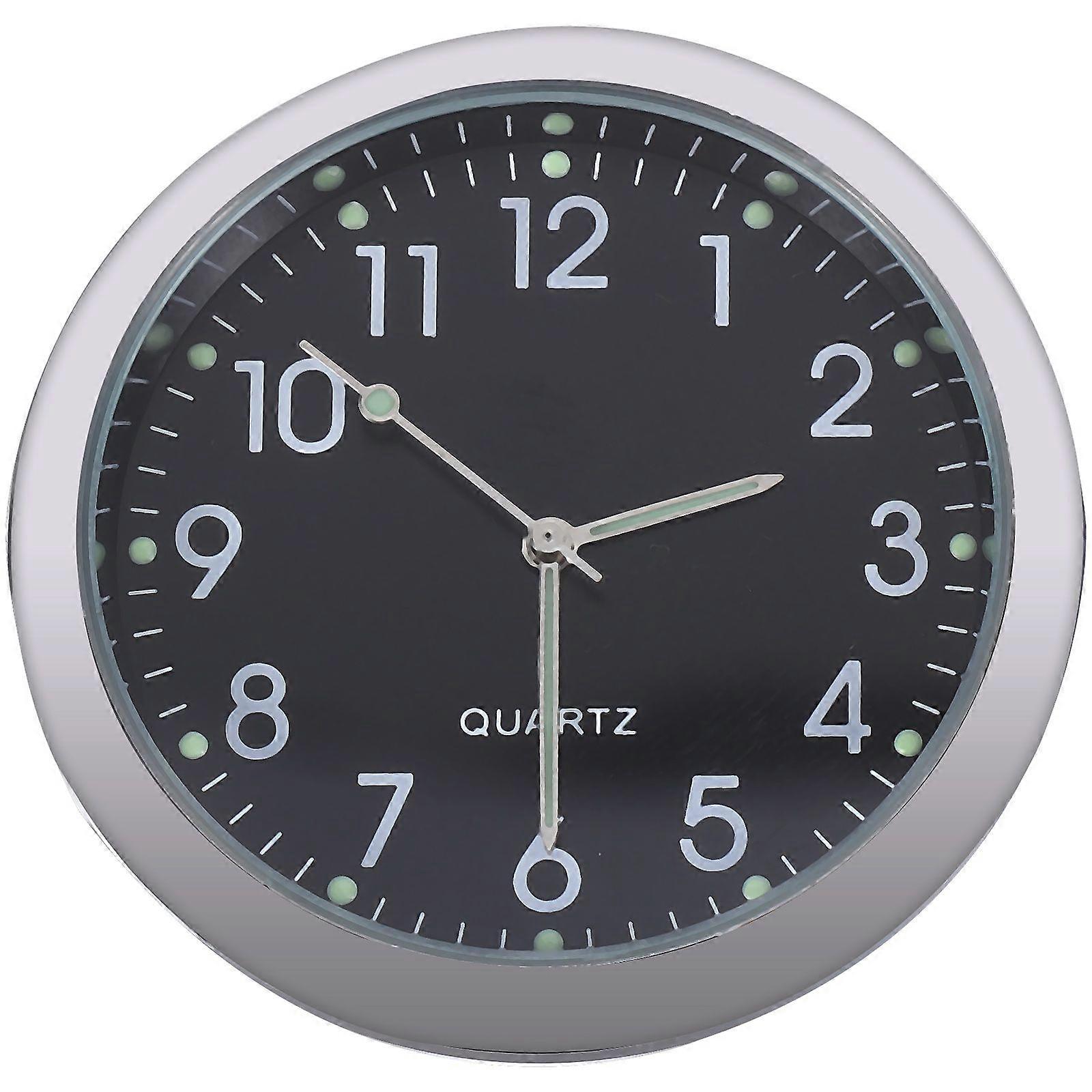 Car Clock Luminous Universal Vehicle Dashboard Mini Quartz Watch Auto Accessories
