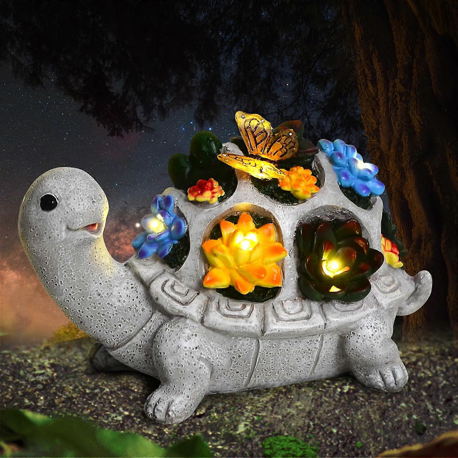 Solar Powered Garden Statues for Patio Decoration