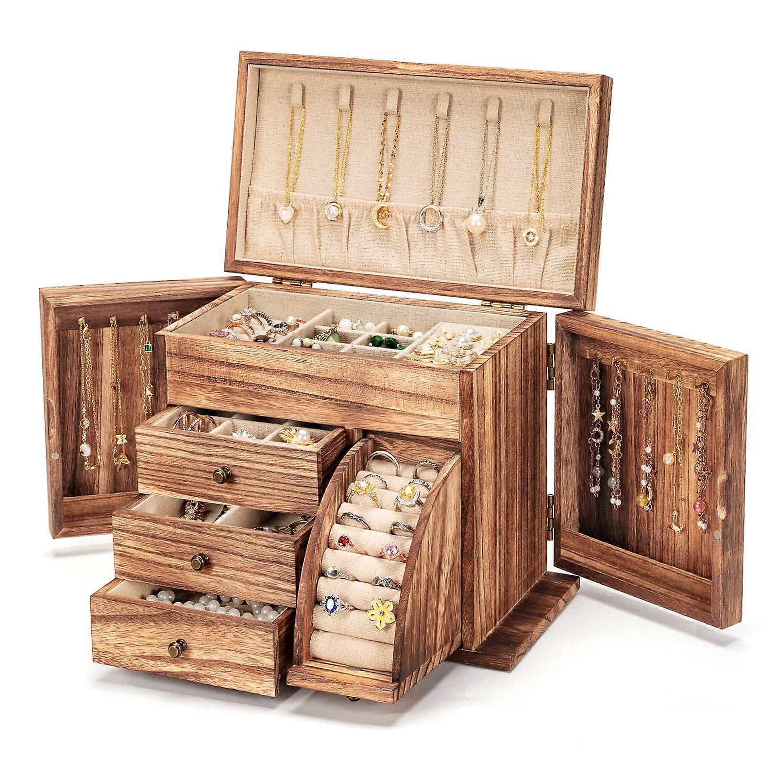 Rustic Style Jewelry Box Storage for and Display