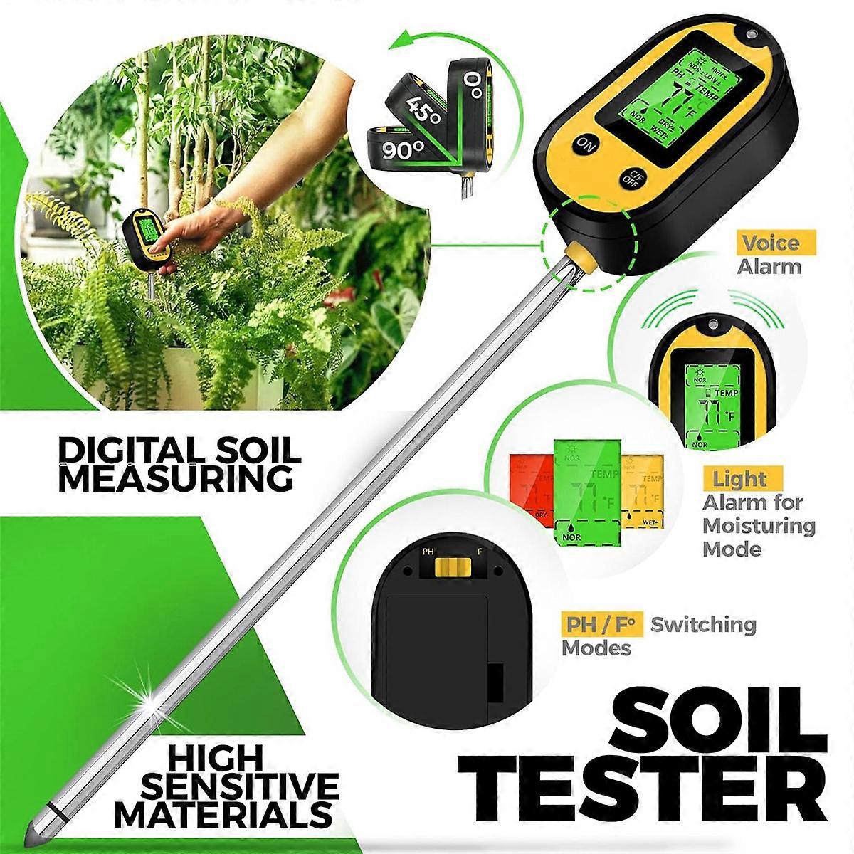 5-in-1 Soil Moisture Meter, Soil Moisture Content