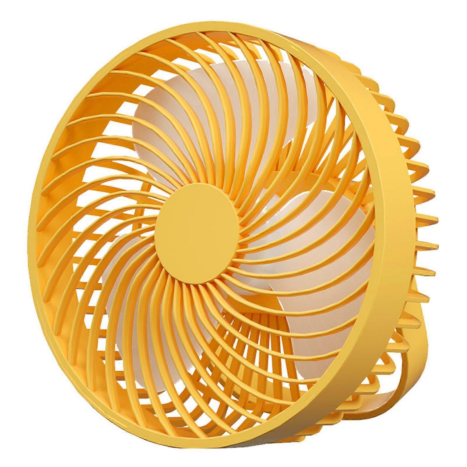 2 in 1 Camping Fan with LED Light USB Powered 6.5'' Tent Fan with Hanging Hook