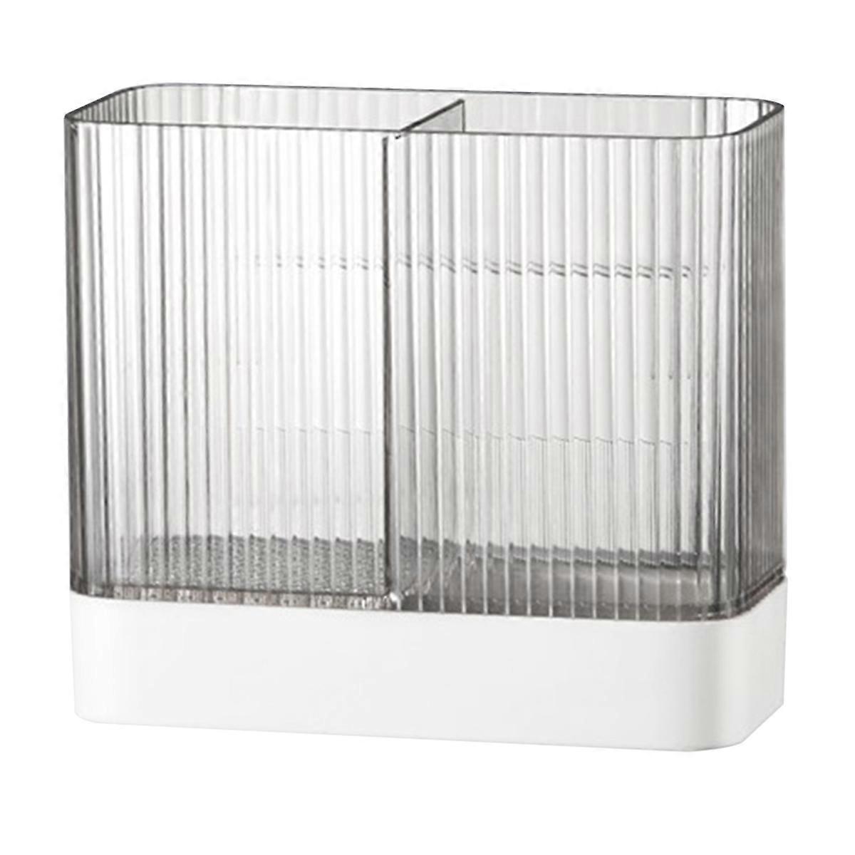 Utensil Holder, Crock Wall Mounted Organizer for Kitchen,White