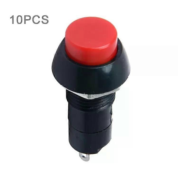 Car Push Button Switch-10 PCS Universal 2 Pin Round Cap ON/OFF -