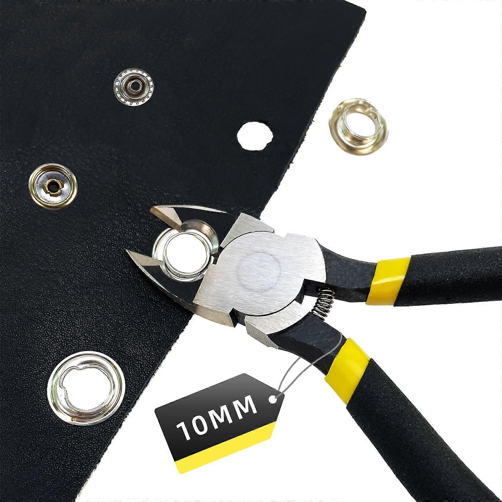 Grommet Removal Tool Kit, Snap Removal Tool for Boat Covers, 10mm Trap Grommet kit Remover, 3/8' Replacement Eyelet Plier