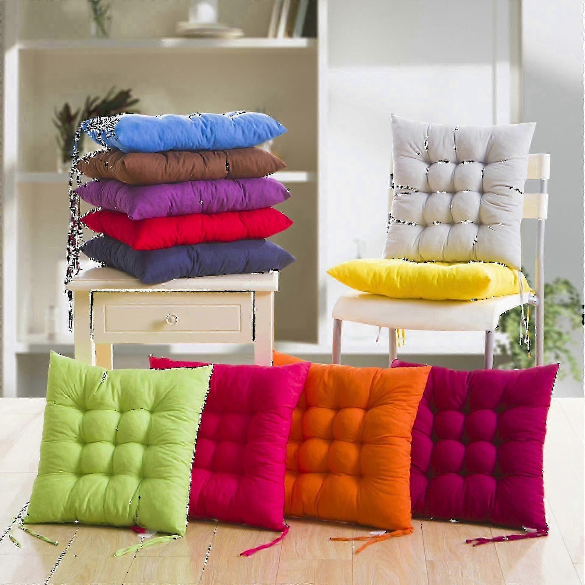 40x40x5 Cm Solid Color Chair Cushion Office Computer Chair Cushion Autumn And Winter Tatami Cushion Edition a