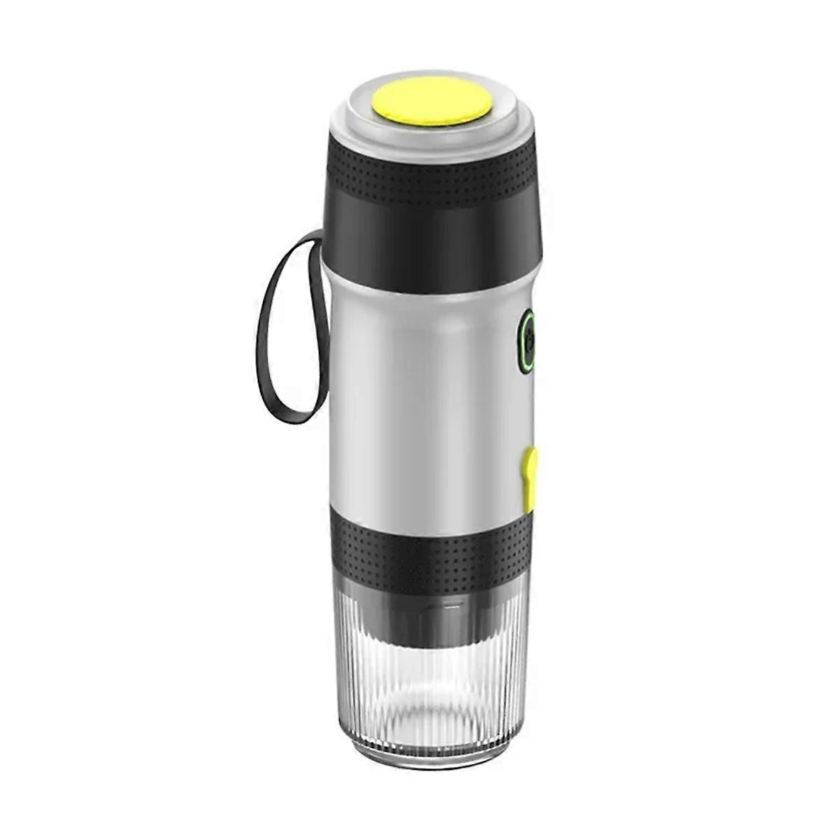 Automatic Espresso Capsule Machine, Portable USB, for Small and Large Capsules of Coffee Powder Capsule Holder Silver