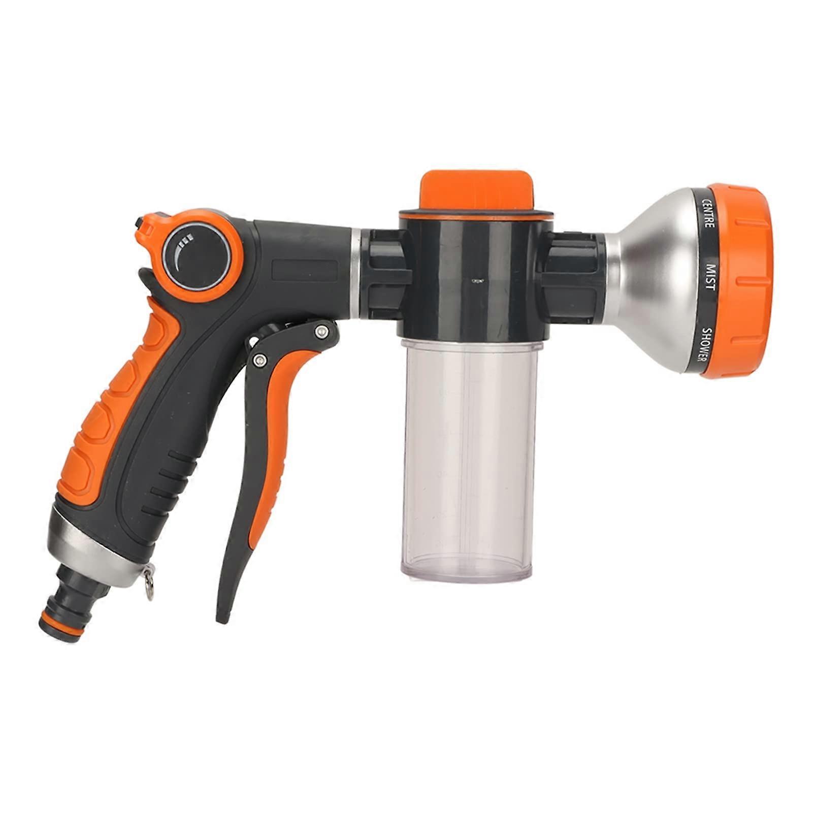 Garden Hose Nozzle Garden Watering Foam Sprayer 8 Modes High Pressure Multifunctional