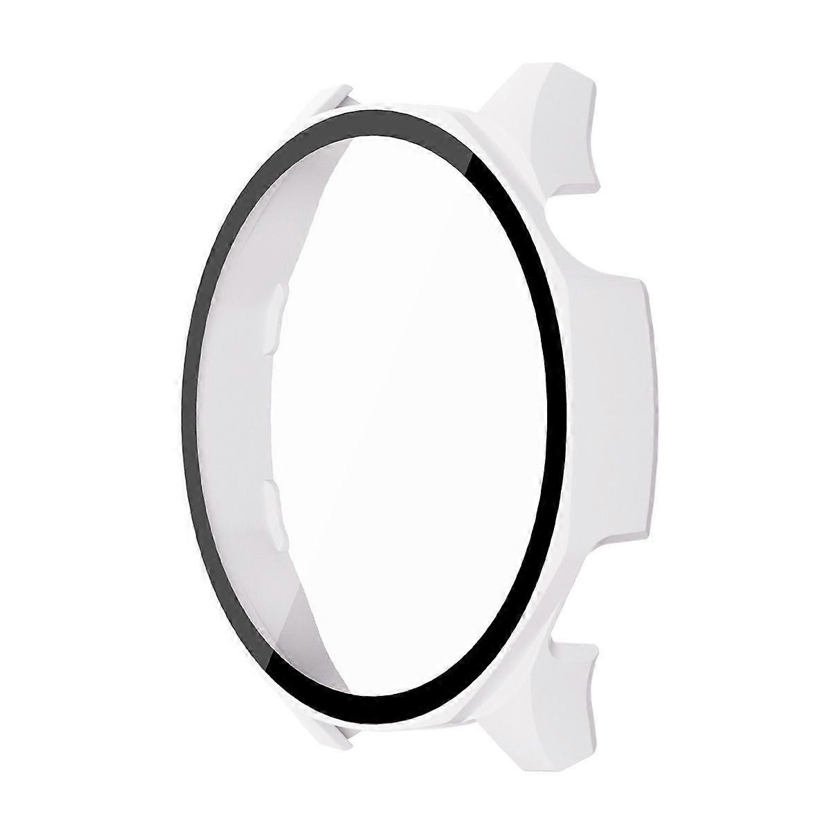 Cadru PC dur cauciucat 2-în-1 pentru Huawei Watch GT 5 46mm, cu protector de ecran din sticlă securizată 9H