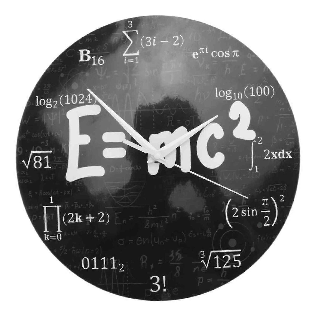  of Relativity Math Formula Wall Clock Scientist Physics