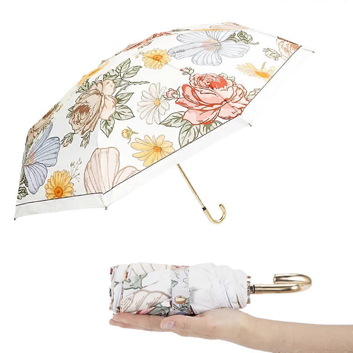 Ombrellone Anti-UV-Piccolo e Compatto-Portatile-50% Di Sconto Gold Hook-Huajianhui