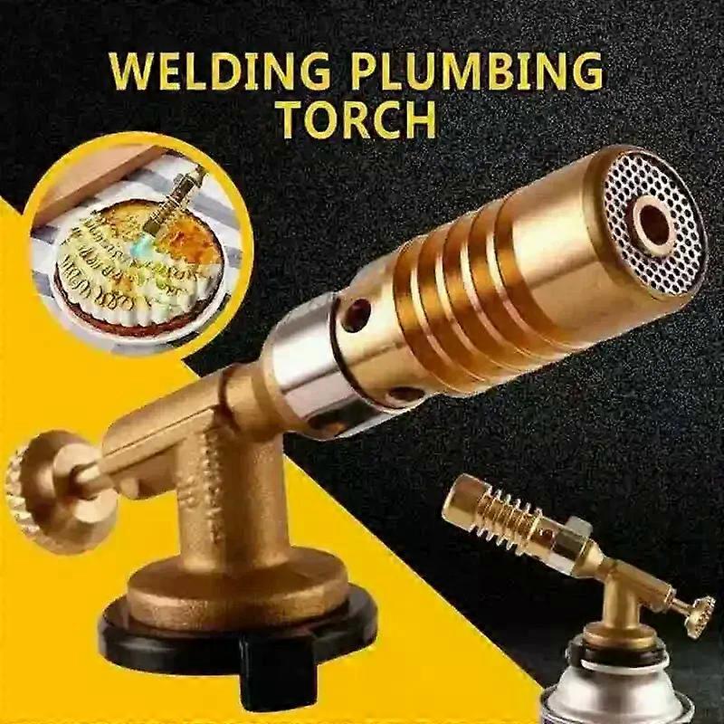 Auto-Ignition Butane Gas Torch Cooking Burner for BBQ Camping Welding Flame Gun Portable Welding-Burner Flame