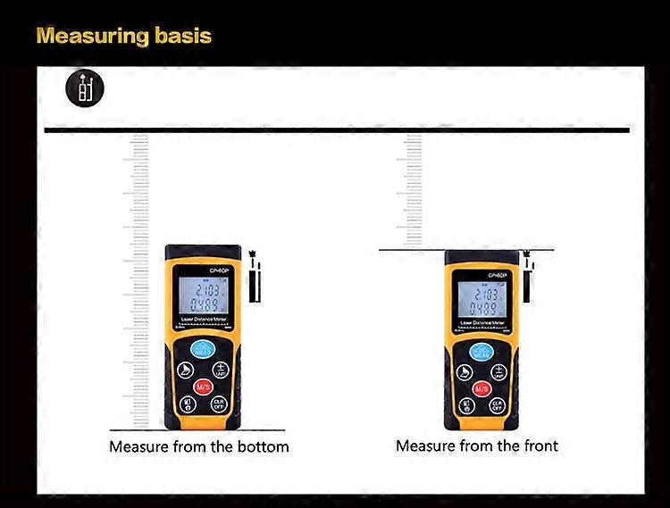 Jufune laser distance meter 40M 60M 80M 100M rangefinder trena laser tape range finder build measure device ruler test tool