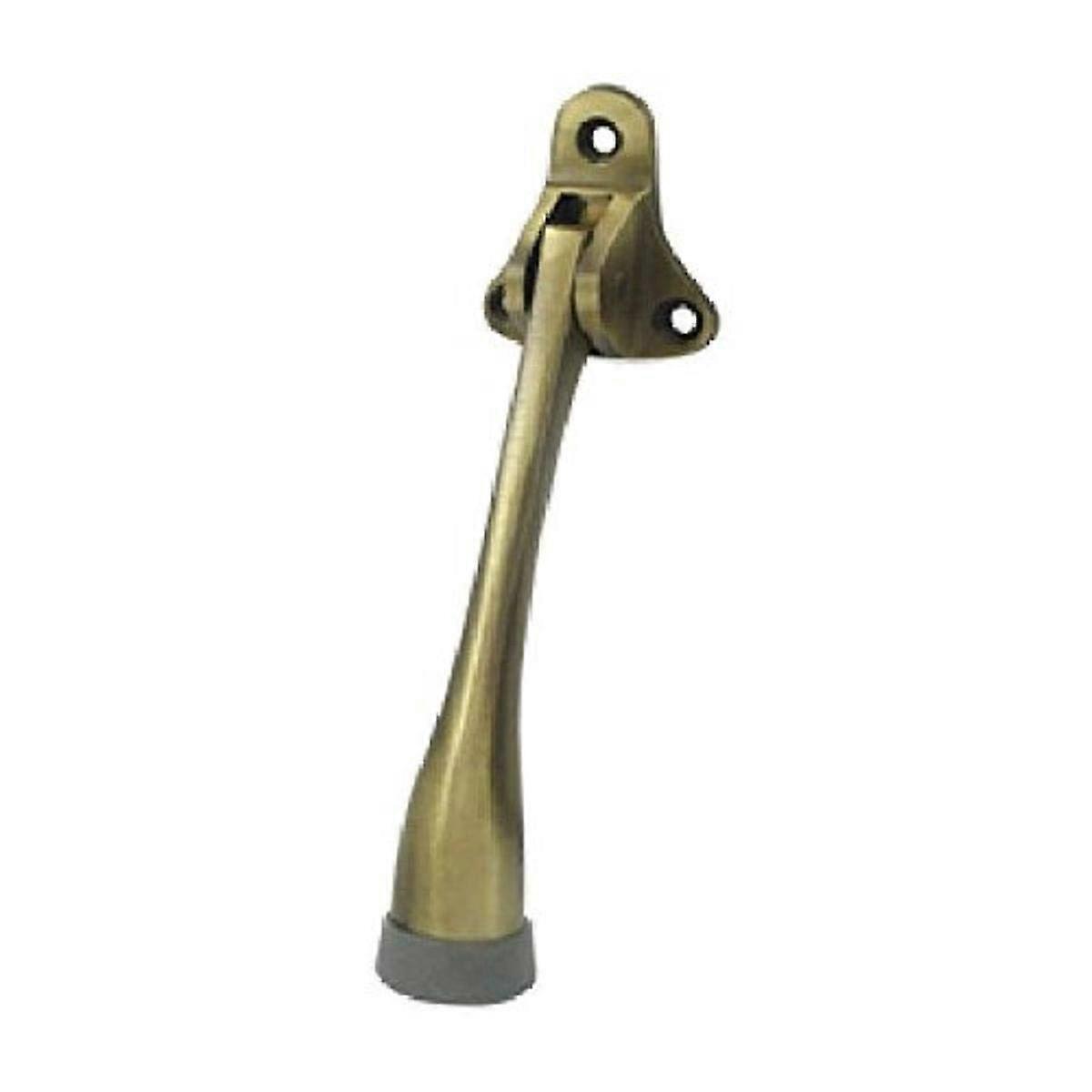 DHK5U5 Solid Brass 5-Inch Kick Down Holder for Doors, Durable Door Stopper, Heavy Duty, Easy Installation