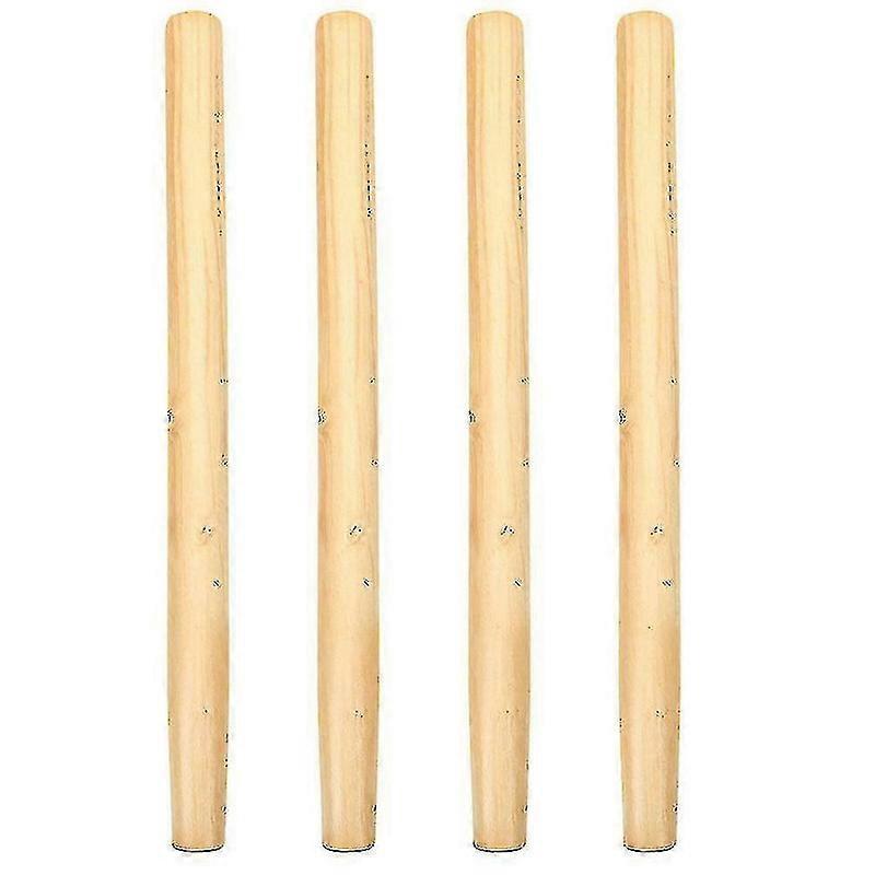 4pcs ξύλινες λαβές λαβές σκληρού ξύλου λαβές εργαλείο εξωραϊσμού αντικατάστασης ξύλινες λαβές